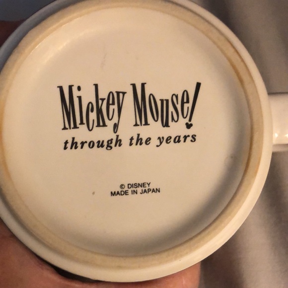 Disney Mickey Mouse Through The Years Coffee Cup Mug Made in Japan Vintage - Picture 5 of 5